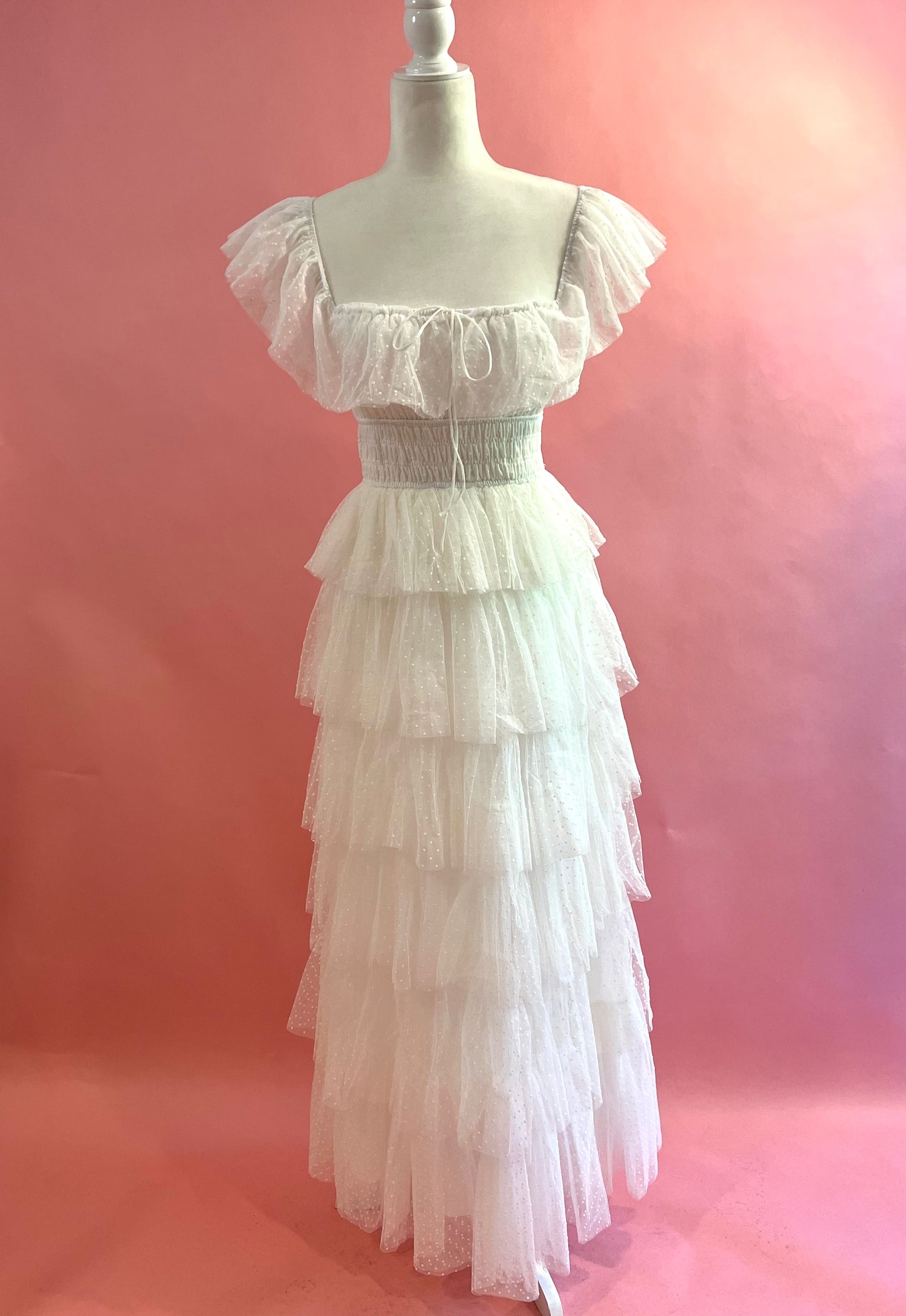 TIERED RUFFLE DRESS