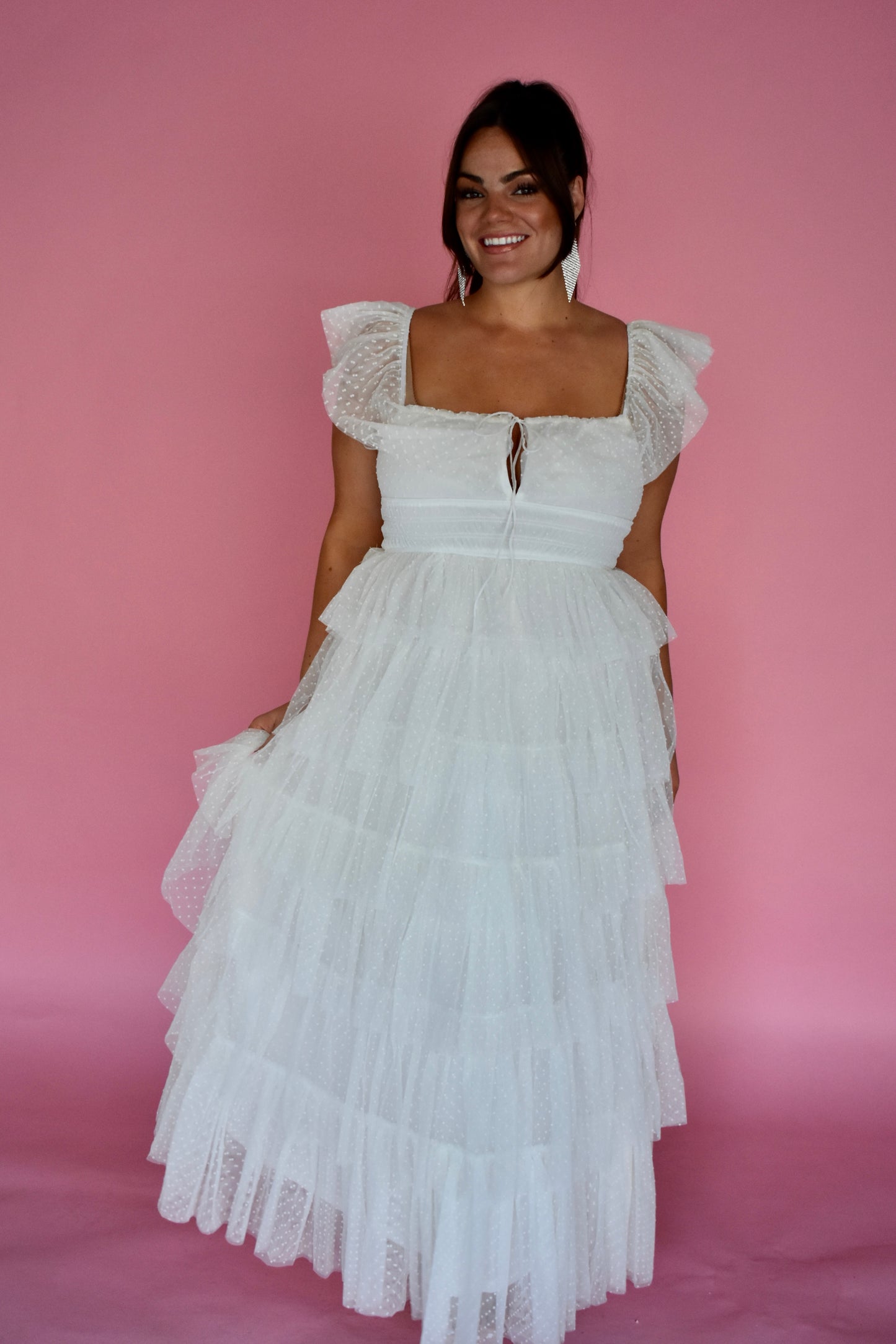 TIERED RUFFLE DRESS