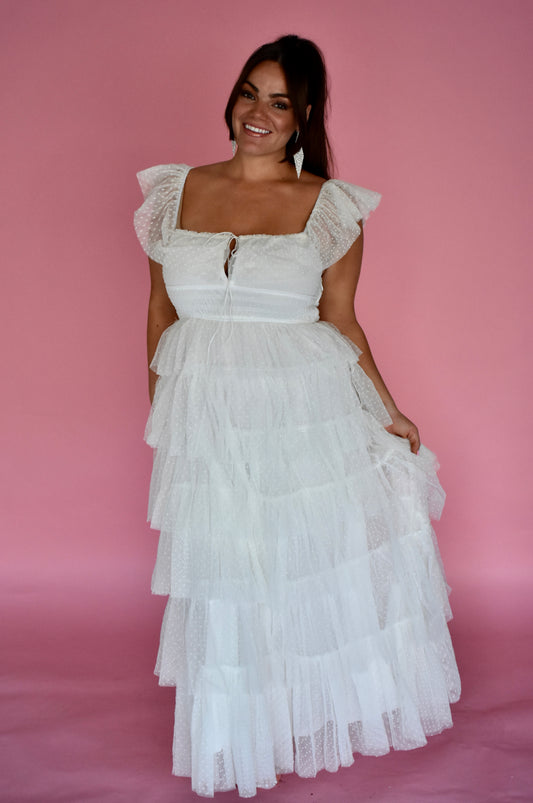 TIERED RUFFLE DRESS