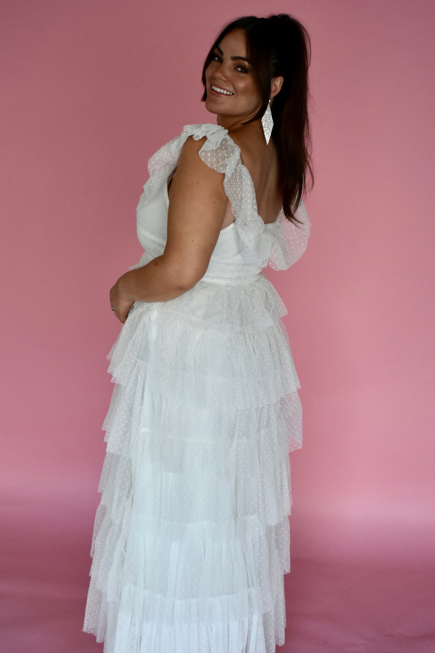 TIERED RUFFLE DRESS