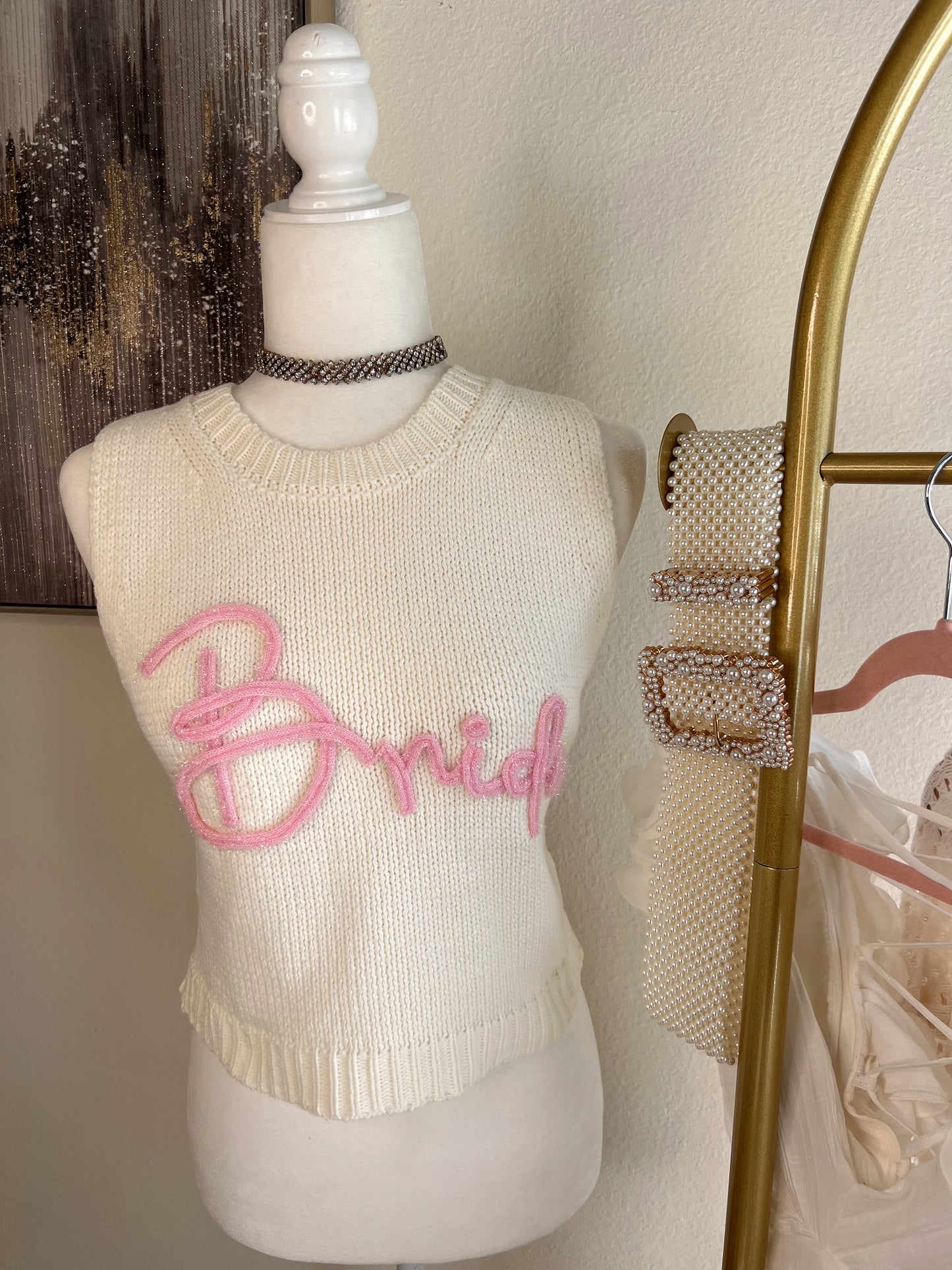 BRIDE SLEEVELESS SWEATER