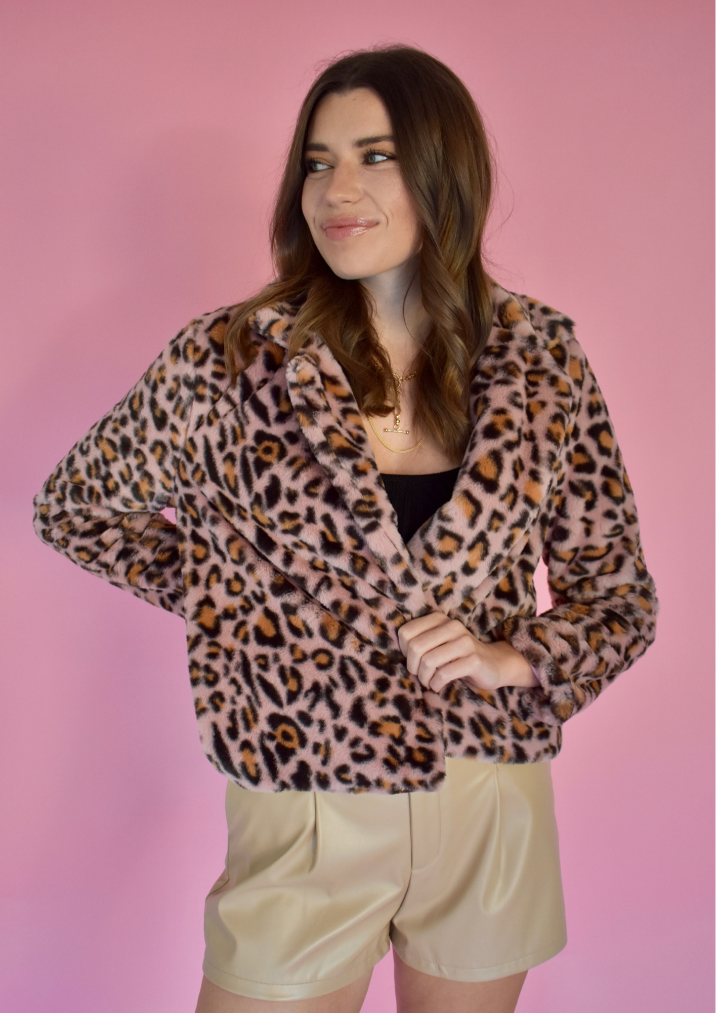COZY UP CHEETAH FUR COAT