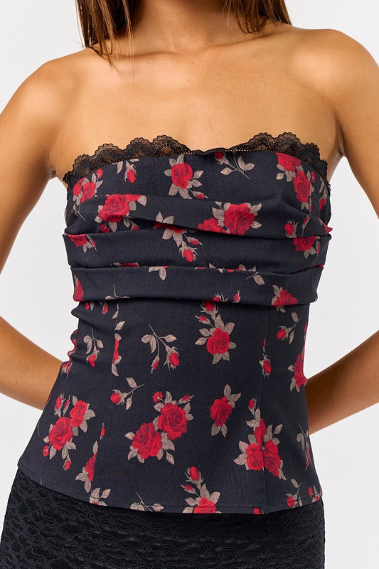 ROSE CORSET TOP