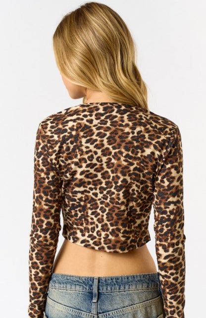 LEOPARD CARDIGAN